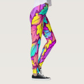 Leggings Feuille vive colorée, Nature (Droite)