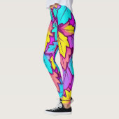 Leggings Feuille vive colorée, Nature (Gauche)