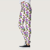 Leggings Feuilles arc-en-ciel aquarelle (Gauche)