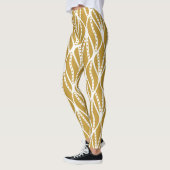 Leggings Feuilles Art Déco, motif classique sans couture. (Gauche)