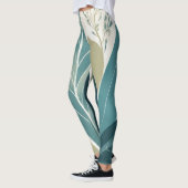 Leggings Feuilles assaillis dans les tons verts (Gauche)
