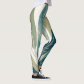 Leggings Feuilles assaillis dans les tons verts (Droite)