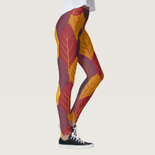 Leggings Feuilles automnales multicolores