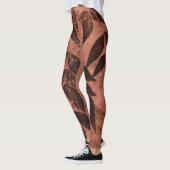 Leggings Feuilles Brown en rouille (Gauche)