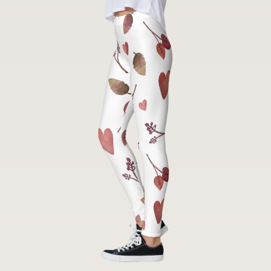 Leggings Feuilles, Coeurs, Brindilles (Gauche)