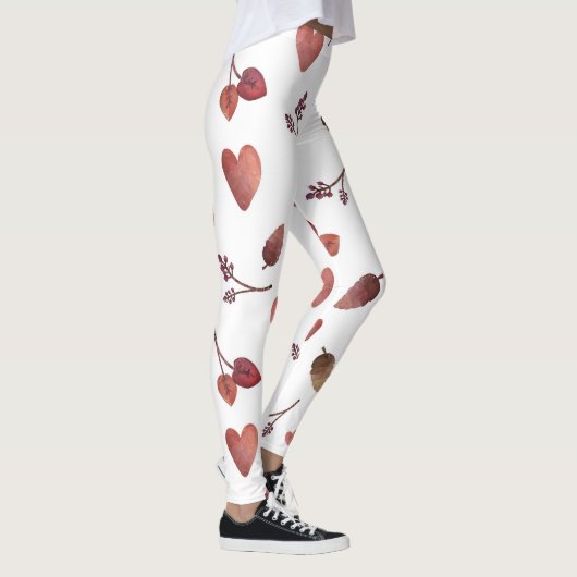 Leggings Feuilles, Coeurs, Brindilles (Droite)