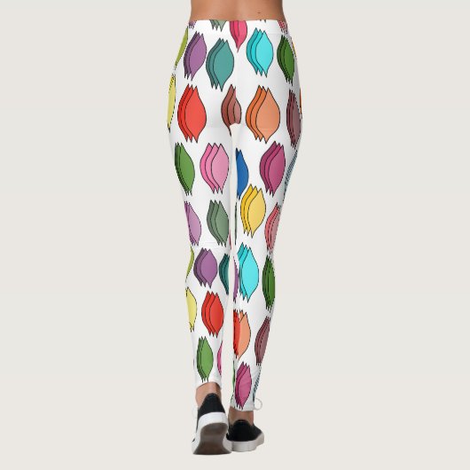 Leggings Feuilles colorés (Dos)