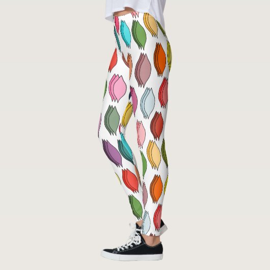 Leggings Feuilles colorés (Gauche)