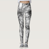 LEGGINGS FEUILLES D'ARGENT (Devant)