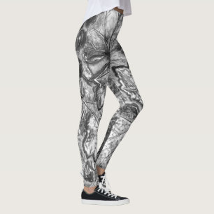 LEGGINGS FEUILLES D'ARGENT