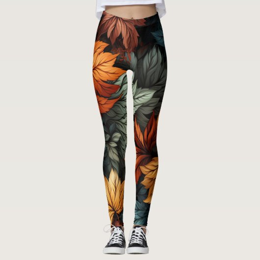 Leggings Feuilles d'automne (Devant)