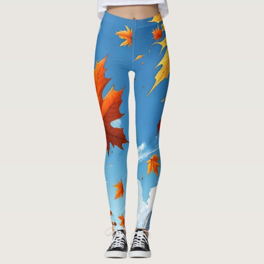 Leggings Feuilles d'automne (Devant)