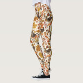 Leggings Feuilles d'automne, baies, champignons et fleurs (Gauche)