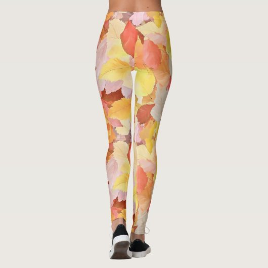 Leggings Feuilles d'automne colorées (Dos)