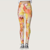 Leggings Feuilles d'automne colorées (Devant)