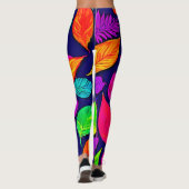 Leggings Feuilles d'automne colorées Artwork (Dos)
