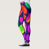 Leggings Feuilles d'automne colorées Artwork (Gauche)