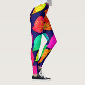 Leggings Feuilles d'automne colorées Artwork (Droite)