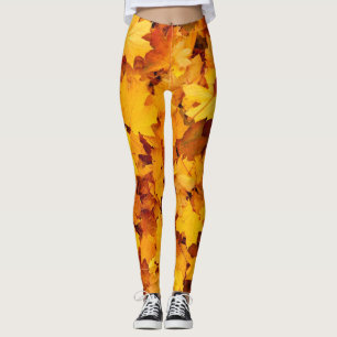 Leggings Feuilles d'automne, couleur de l'automne