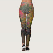 Leggings Feuilles d'automne Couleur de l'automne scène Legg (Dos)