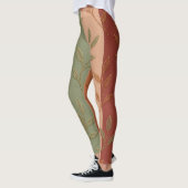 Leggings Feuilles d'automne de Boho triées (Gauche)