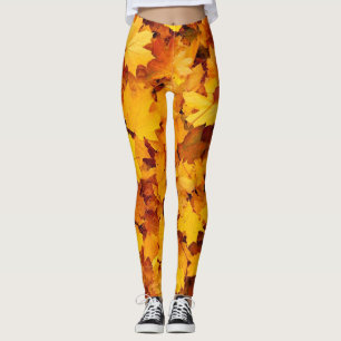 Leggings Feuilles d'automne de la légende du design