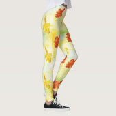 Leggings feuilles d'automne de l'aquarelle (Droite)