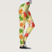 Leggings feuilles d'automne de l'aquarelle (Droite)