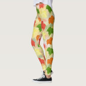 Leggings feuilles d'automne de l'aquarelle (Gauche)