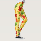 Leggings Feuilles d'automne et parapluies (Droite)