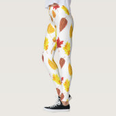 Leggings Feuilles d'automne motif (Gauche)