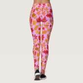 Leggings Feuilles d'automne motif 02 L Violet BG (Dos)