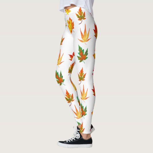 Leggings Feuilles d'automne multicolores (Gauche)