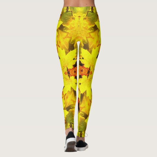 Leggings Feuilles d'automne ~Octobre ~ Halloween ~Thanksgiv (Dos)