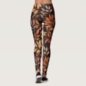 Leggings Feuilles d'automne rustiques (Dos)