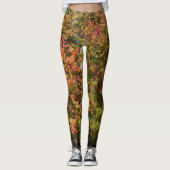 Leggings Feuilles d'automne tombant sur votre (Devant)