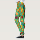 Leggings Feuilles d'automne vibrantes (Gauche)