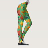 Leggings Feuilles d'automne vibrantes (Droite)