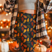 Feuilles de chêne d'automne tombent marine