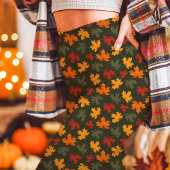 Leggings Feuilles de Érable d'Automne Tombent Vert