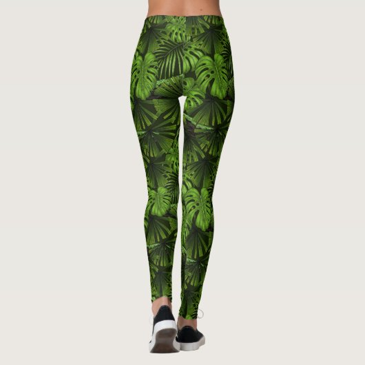 Leggings Feuilles de la jungle (Dos)
