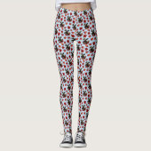 Leggings Feuilles de Maple Rouge d'Orignal (Devant)