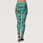 Leggings  Feuilles De Palmier Tropicales  (Dos)
