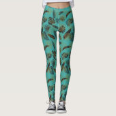 Leggings  Feuilles De Palmier Tropicales  (Devant)