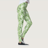 Leggings Feuilles de palmier vert tropical (Droite)