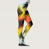 Leggings Feuilles de palmiers : motif sans soudure. (Droite)