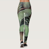 Leggings Feuilles de palmiers tropicaux, illustration 3D de (Dos)