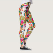 Leggings Feuilles de perroquets et palmiers 2 (Droite)