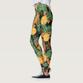 Leggings Feuilles de pin, étoiles : motif festif (Gauche)