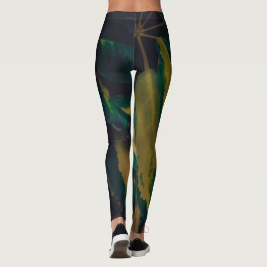 Leggings Feuilles de serpent (Dos)
